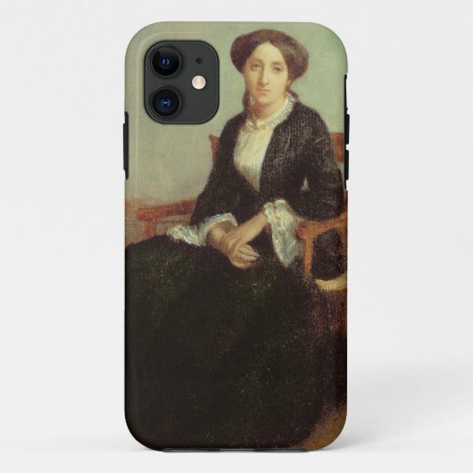 Portret van Genevieve Celine, 1850 (olie op canvas Case-Mate iPhone Case (Achterkant)