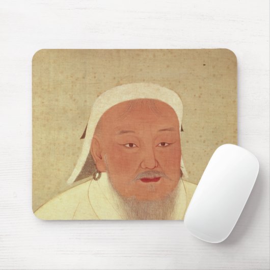 Portret van Genghis Khan, Mongol Khan Muismat (Met muis)