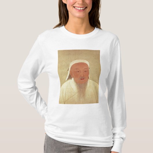Portret van Genghis Khan, Mongol Khan T-shirt (Voorkant)
