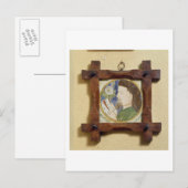 Portret van Geoffrey Chaucer (c.1340-1400) (cerami Briefkaart (Voorkant / Achterkant)