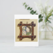 Portret van Geoffrey Chaucer (c.1340-1400) (cerami Briefkaart (Staand voorkant)