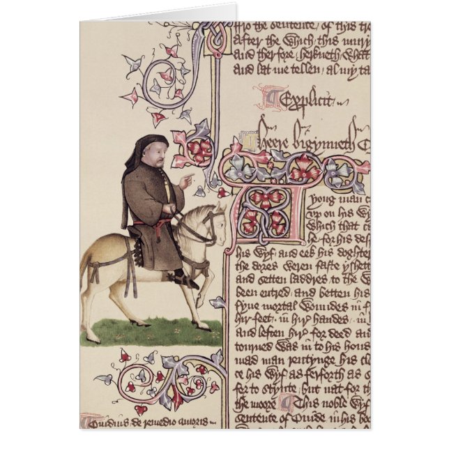 Portret van Geoffrey Chaucer-facsimile van (Voorkant)