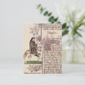 Portret van Geoffrey Chaucer-facsimile van Briefkaart (Staand voorkant)
