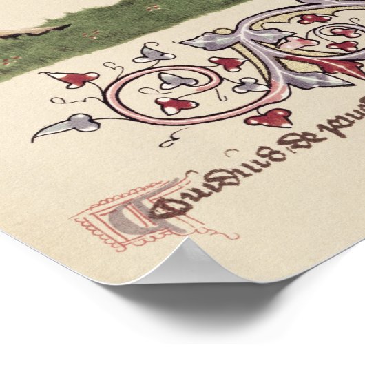 Portret van Geoffrey Chaucer-facsimile van Poster (Hoek)