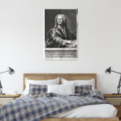 Portret van Georg Philipp Telemann Canvas Afdruk (Insitu (Slaapkamer))