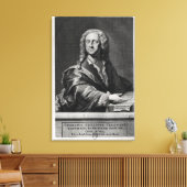 Portret van Georg Philipp Telemann Canvas Afdruk (Insitu (Woonkamer))