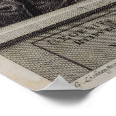 Portret van Georg Philipp Telemann Poster (Hoek)