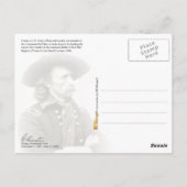 Portret van George Armstrong Custer Briefkaart (Achterkant)