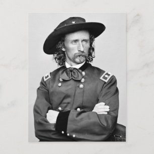 Portret van George Armstrong Custer Briefkaart