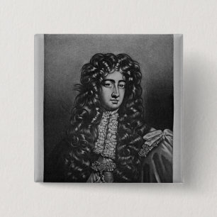 Portret van George Duke of Northumberland Vierkante Button 5,1 Cm
