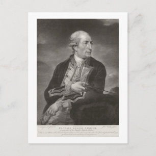 Portret van George Farmer (1732-79) Kapitein HMS Briefkaart