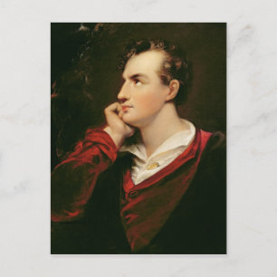 Portret van George Gordon Byron 6th Baron Briefkaart