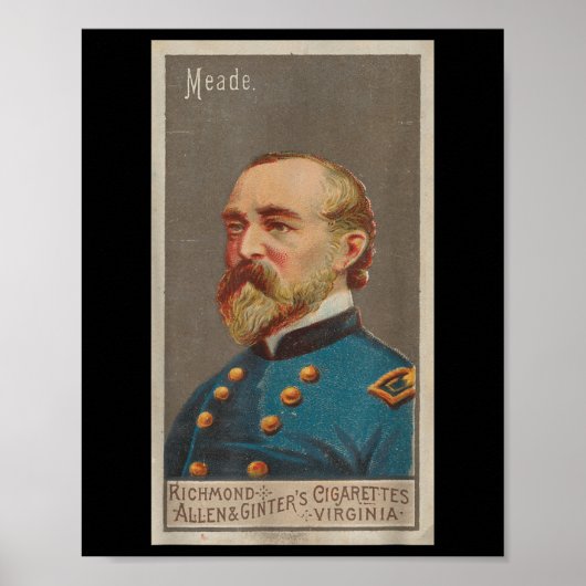 Portret van George Meade (1888) Poster (Voorkant)