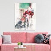 Portret van George Moore c.1920 Canvas Afdruk (Insitu (Woonkamer))