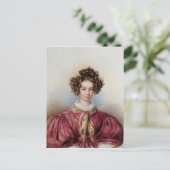 Portret van George Sand 1830 Briefkaart (Staand voorkant)