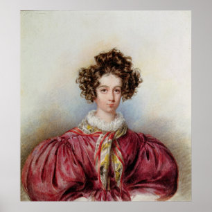 Portret van George Sand 1830 Poster