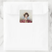 Portret van George Sand 1830 Vierkante Sticker (Tas)