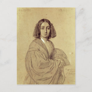 Portret van George Sand 1837 Briefkaart