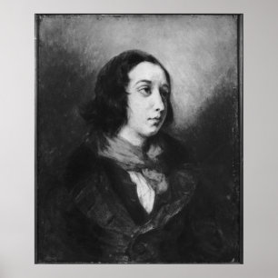 Portret van George Sand, 1838 Poster