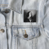 Portret van George Sand, 1838 Vierkante Button 5,1 Cm (In situ)
