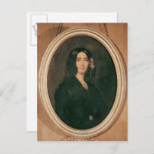 Portret van George Sand Briefkaart (Voorkant / Achterkant)