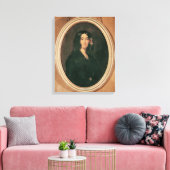 Portret van George Sand Canvas Afdruk (Insitu (Woonkamer))