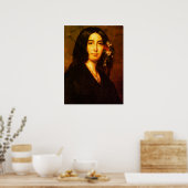 Portret van George Sand door Auguste Charpentier Poster (Keuken)
