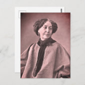Portret van George Sand door Nadar Briefkaart (Voorkant / Achterkant)