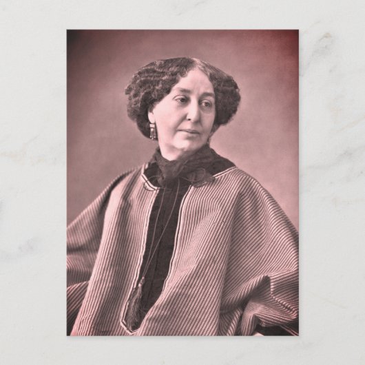 Portret van George Sand door Nadar Briefkaart (Voorkant)