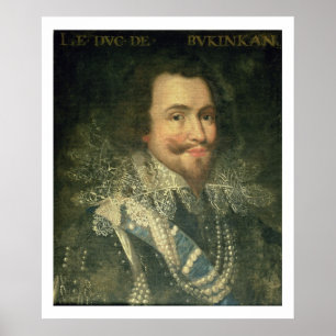 Portret van George Villiers, 1e hertog van Bucking Poster