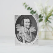 Portret van George Villiers Briefkaart (Staand voorkant)
