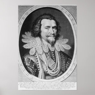 Portret van George Villiers Poster