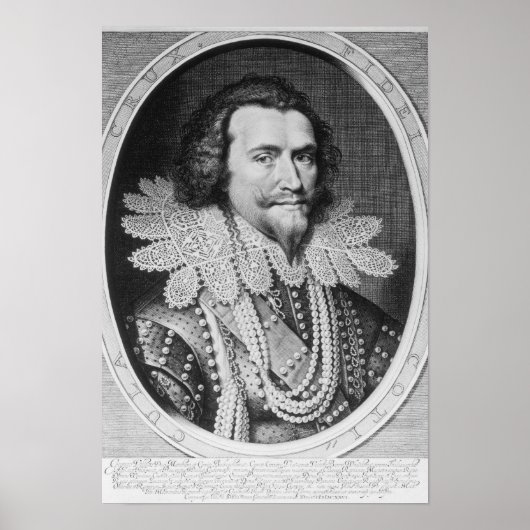 Portret van George Villiers Poster (Voorkant)