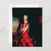 Portret van George Washington 1772 Briefkaart (Voorkant / Achterkant)