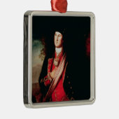 Portret van George Washington 1772 Metalen Ornament (Rechts)