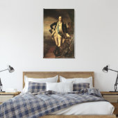 Portret van George Washington, 1779 Canvas Afdruk (Insitu (Slaapkamer))