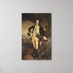 Portret van George Washington, 1779 Canvas Afdruk