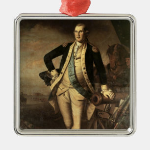Portret van George Washington, 1779 Metalen Ornament