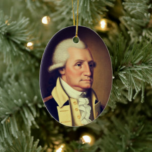 Portret van George Washington (1790) Keramisch Ornament