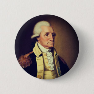 Portret van George Washington (1790) Ronde Button 5,7 Cm