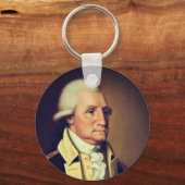 Portret van George Washington (1790) Sleutelhanger (Voorkant)