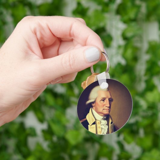 Portret van George Washington (1790) Sleutelhanger (Hand)