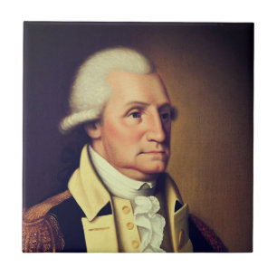Portret van George Washington (1790) Tegeltje