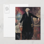 Portret van George Washington, 1796 Briefkaart (Voorkant / Achterkant)