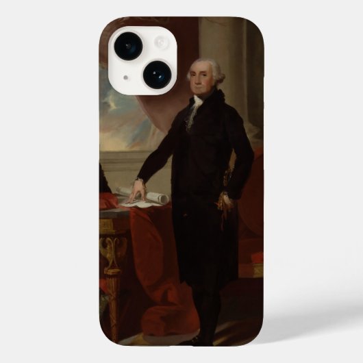 Portret van George Washington door Gilbert Stuart Case-Mate iPhone Case (Achterkant)