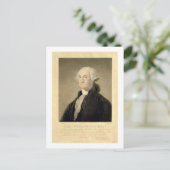 Portret van George Washington, gegraveerd door Wil Briefkaart (Staand voorkant)