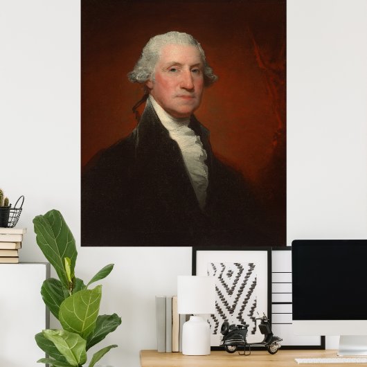 Portret van George Washington Gilbert Stuart Poster (Thuiskantoor)