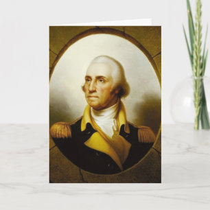 Portret van George Washington Kaart