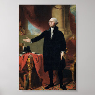 Portret van George Washington Poster