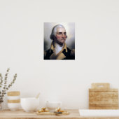 Portret van George Washington Poster (Keuken)